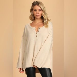 Knit Oversized Sweater Top